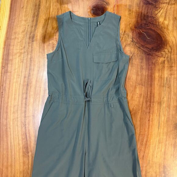 Athleta Brooklyn Jumpsuit Women's S Athletic Wide Polyester Career Business R11 - Picture 2 of 8